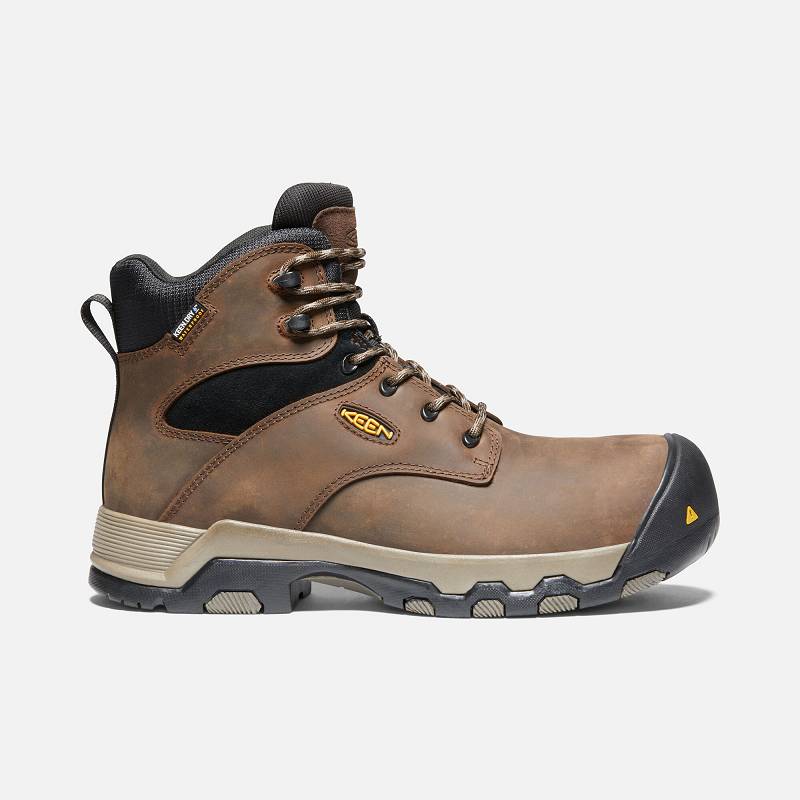 Keen Rockford WP 6" Composite Toe Winterstiefel Herren DE-06839 Cascade Brown/Black - Keen Herrensch